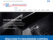 Tablet Screenshot of ecscontrols.net